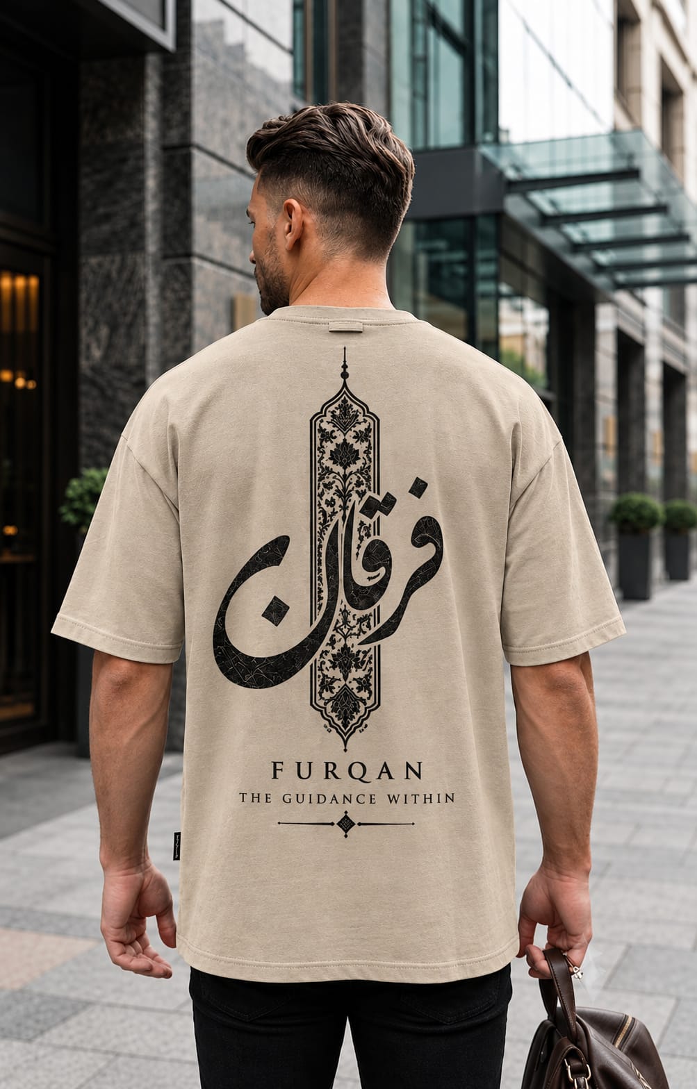 Furqan Beige T-shirt by The V Elements
